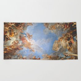 Fresco in the Palace of Versailles Beach Towel