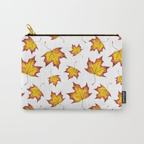 Autumn Leaves Pattern 04 Carry-All Pouch