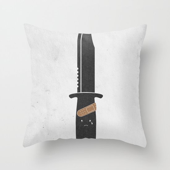 I Cut Myself Throw Pillow