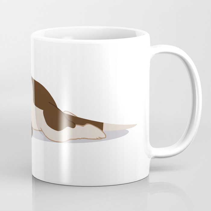 Sleeping Basset Illustration Coffee Mug