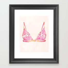 Pink Watercolor Lingerie V2 Framed Art Print