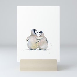Two Little Penguins Mini Art Print