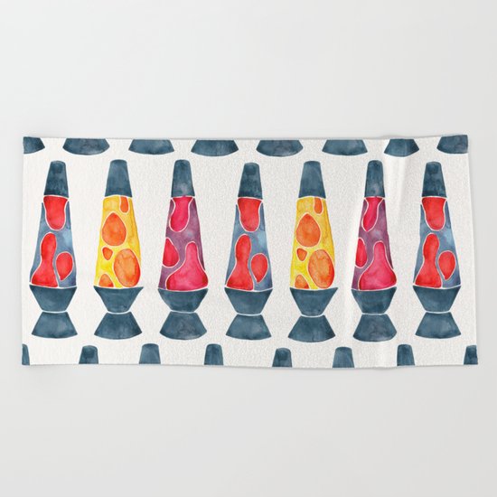 Retro Vibes – Warm Palette Beach Towel