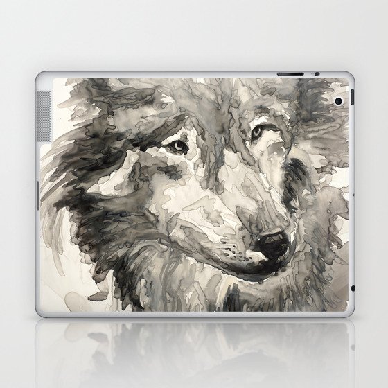 Gray Wolf Laptop & iPad Skin