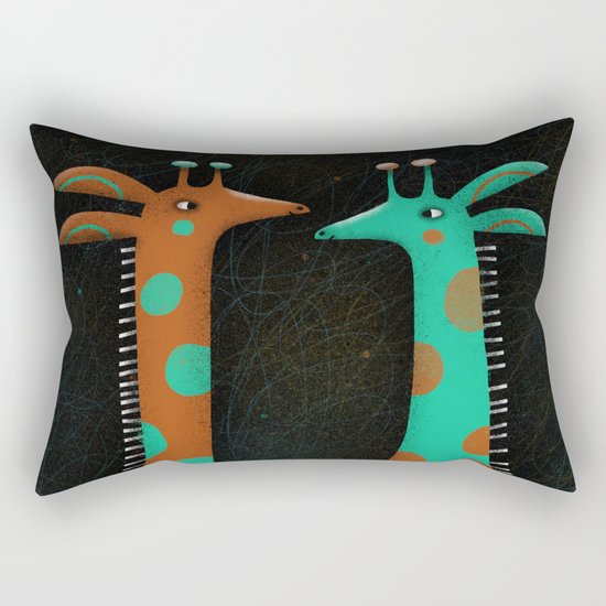 NECK AND NECK Rectangular Pillow