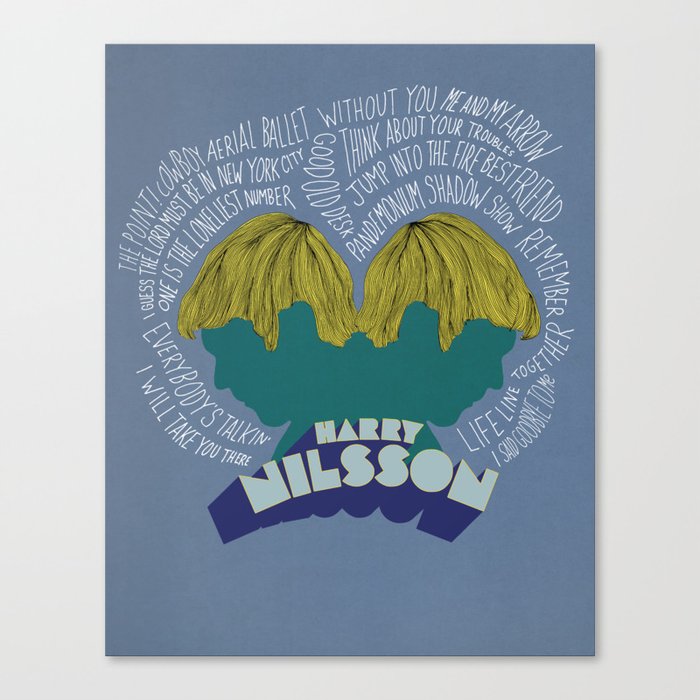 Harry Nilsson Legacy Poster Design Canvas Print