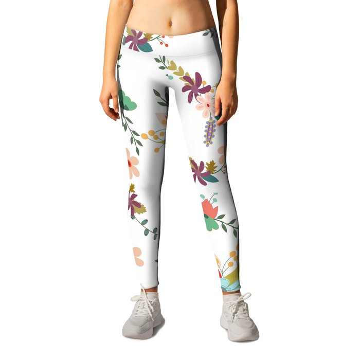 Floral, Peaceful color | a great gift idea for family & friends  Leggings