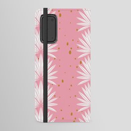 Pink fan palms Android Wallet Case