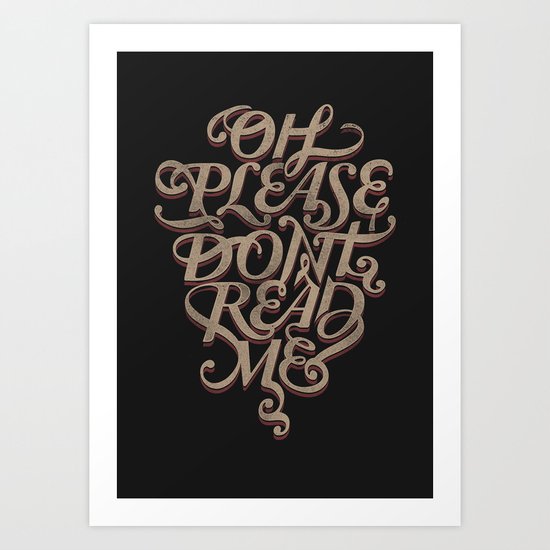Please Don't Art Print