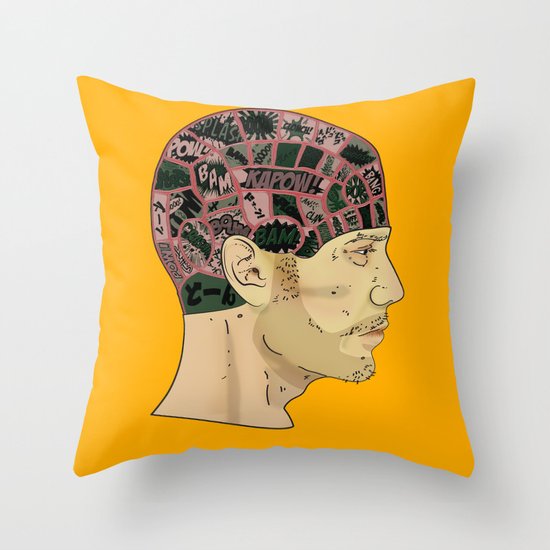 PHRENOLOGY Throw Pillow
