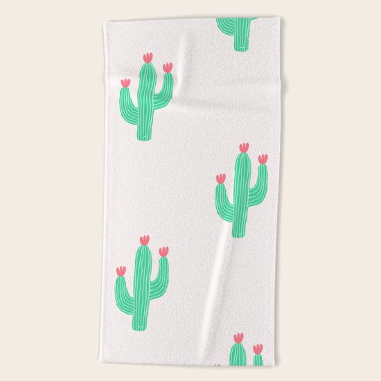 Cactus bloom Beach Towel