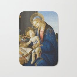 Sandro Botticelli - The Virgin and Child, 1480 Bath Mat | Virgin, Painting, Catholic, 15Thcentury, Mother, Vintage, Child, Jesus, Sandro, Religion 