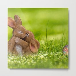 Easter Bonny | Lapin de Pâques Metal Print | Photo, Zen, Easter, Style, Bonny, Vibes, Chocolate, Love, Deco, Decoration 