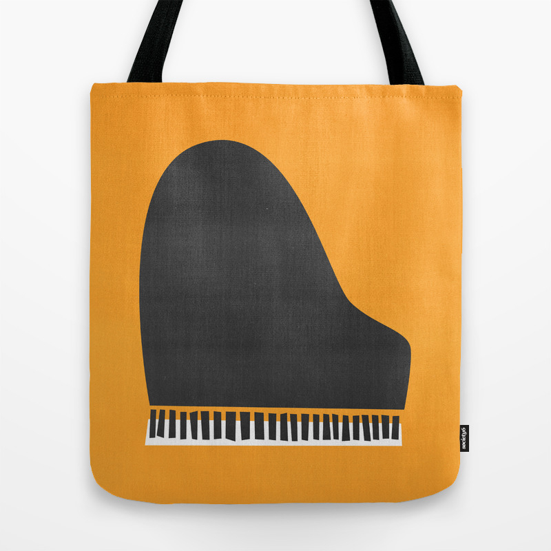 piano tote bag