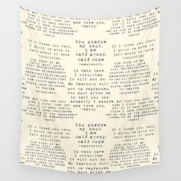 Passion of Jane Austen - Cream Wall Tapestry