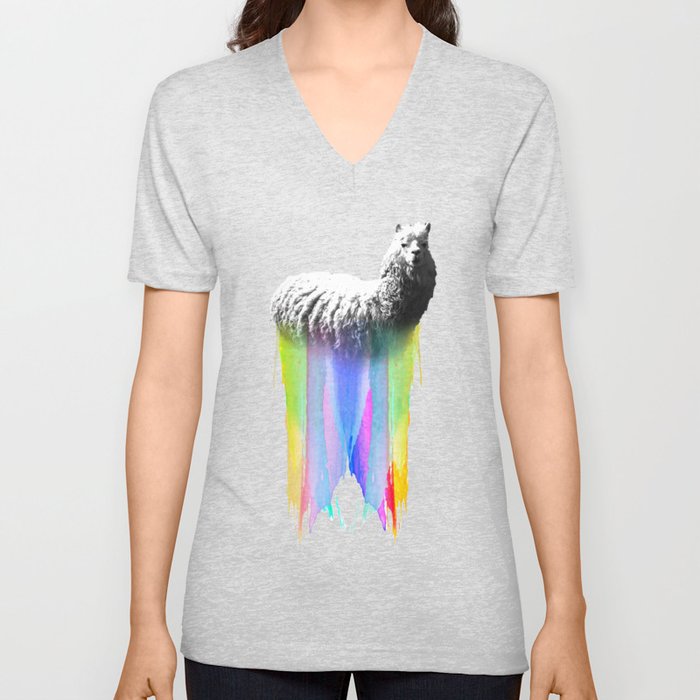 Alpaca Dreams V Neck T Shirt