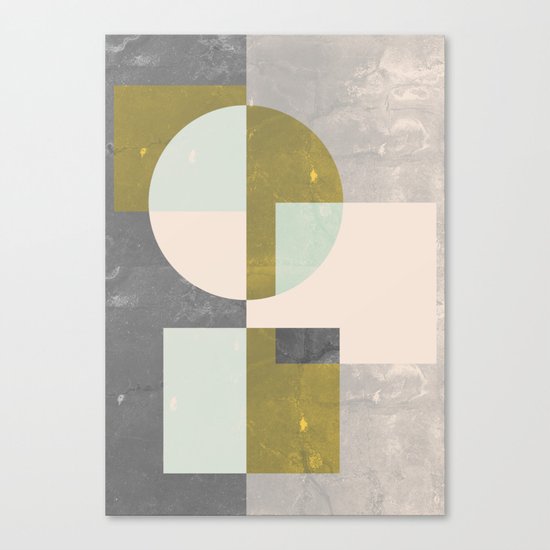 Mid century print Canvas Print