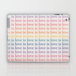 Love Is Love pattern retro Laptop Skin