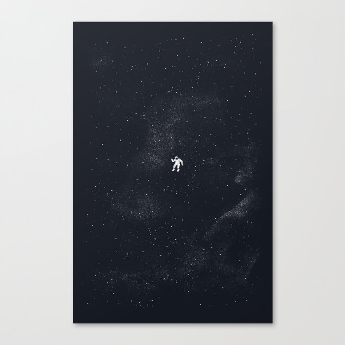 Gravity - Dark Blue Canvas Print