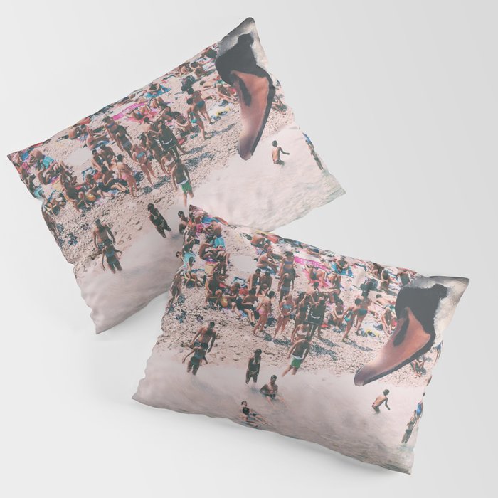 Swan on the Beach Pillow Sham