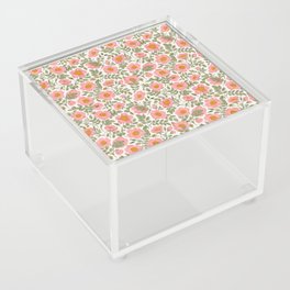 Wild Roses Cottage Garden Summer Floral Pattern Acrylic Box