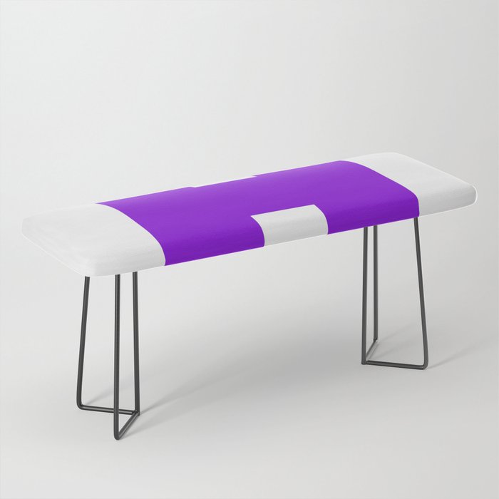H (Violet & White Letter) Bench