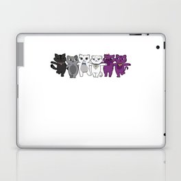 Asexual Flag Pride Lgbtq Cats Purride Laptop Skin