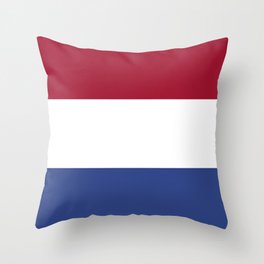 Netherlands flag emblem Throw Pillow