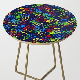 Colorful Paint Drops Design  Side Table