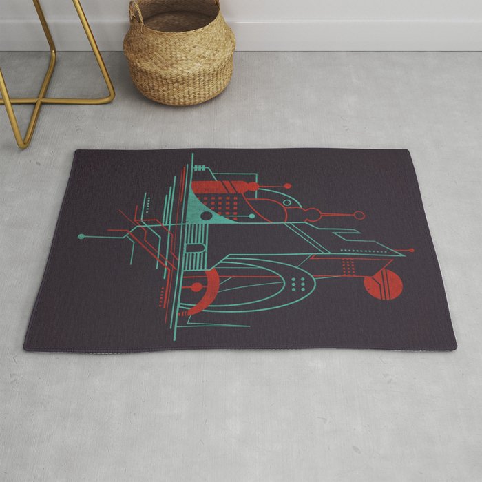 From the Subway to the Sky (at Night) Rug