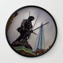 St Saviours War Memorial The Shard Southwark London Wall Clock