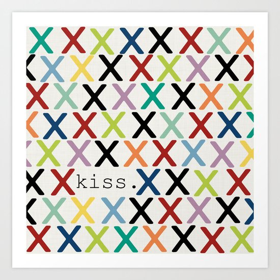 kiss. Art Print