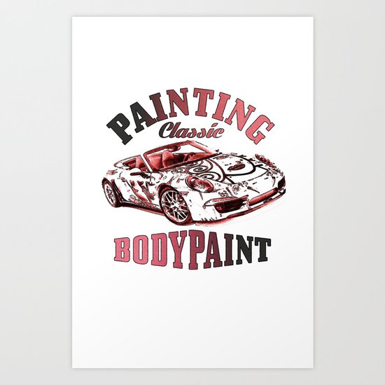 BODY PAINTING Art Print