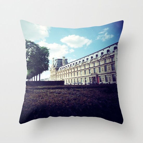 Louvre Gardens I Throw Pillow