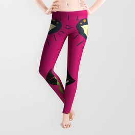 Valentine's Day Face Abstract Leggings