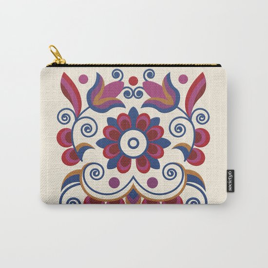Grace Embroidered Flowers II Carry-All Pouch