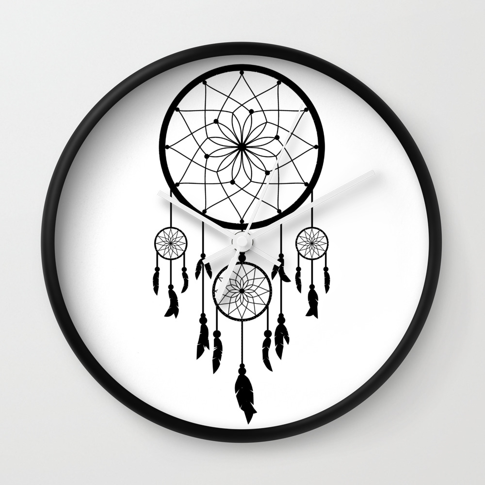 Native American Indian Animal Dream Catcher Wall Picture Black Framed 