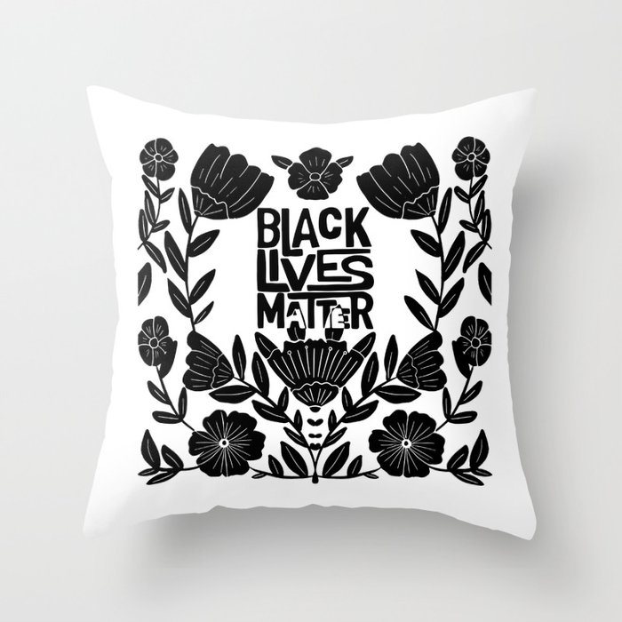 Black lives matter Throw Pillow