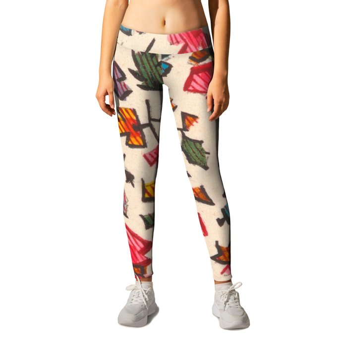 Textured Floral Leggings