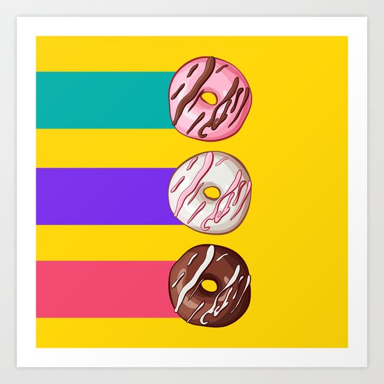 Donut Art Print