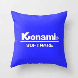 Konami Software (コナミ) Pixel Logo Throw Pillow