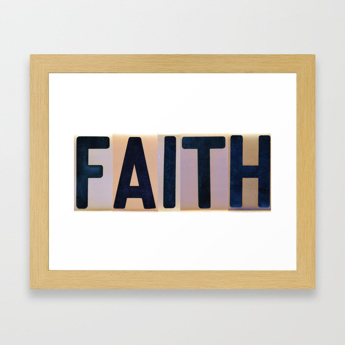 FAITH Framed Art Print