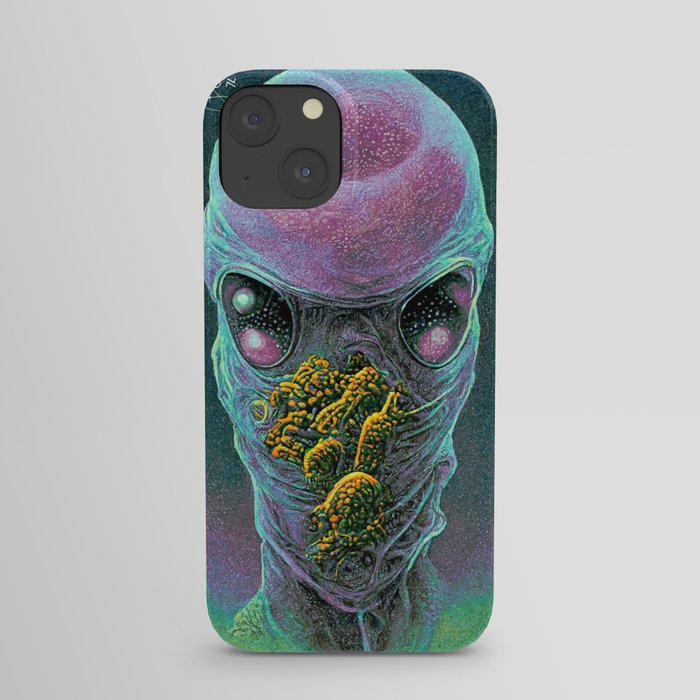 ELX-005 Retrofuturistic micro alien iPhone Case