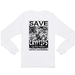 SAVE THE CRYPTIDS Long Sleeve T Shirt