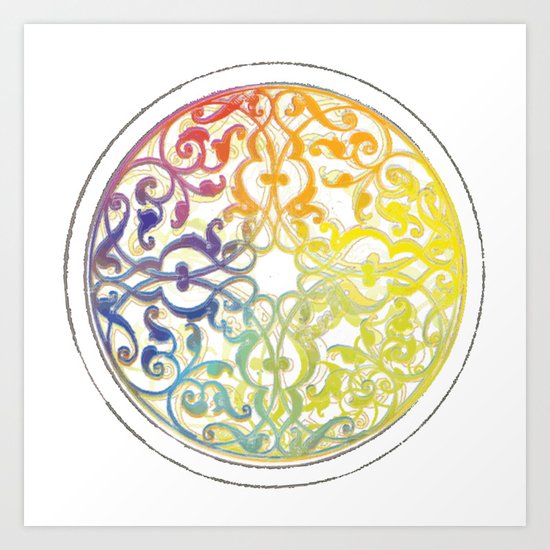 Rosace Art Print