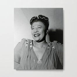 Ella Fitzgerald 1946 Metal Print | Blackamericans, Vintage, Jazz, Blues, Singer, Ellafitzgerald, Photo, Black And White, Film 