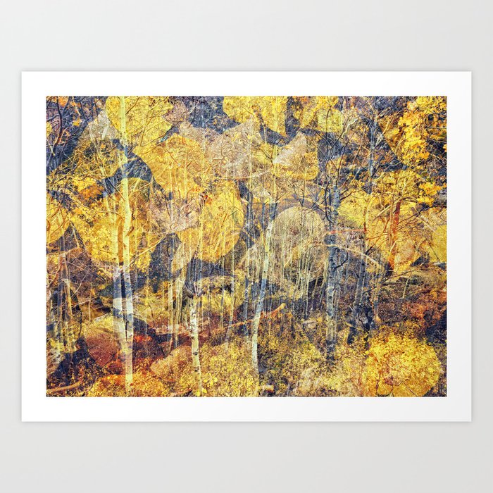 Autumn Forest abstract Art Print