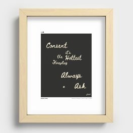 CONSENT PLAY Recessed Framed Print