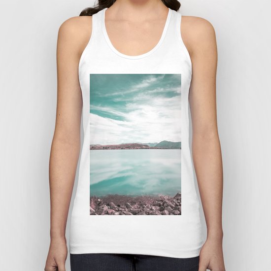 Green Lake #reflections Unisex Tank Top