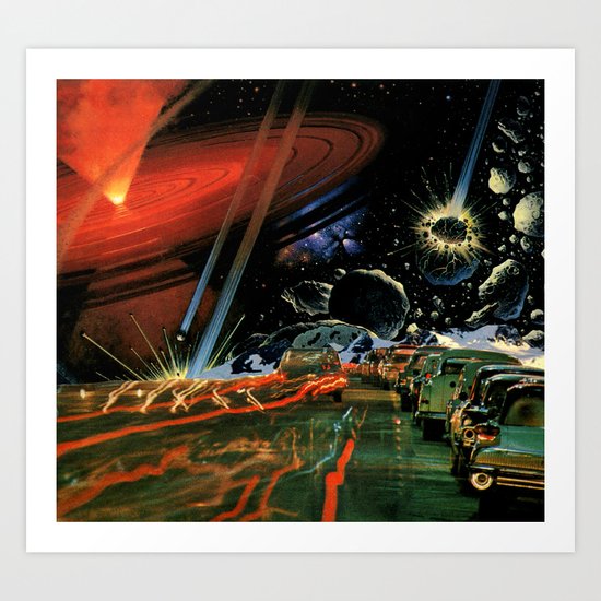 No Cars Go 7 Years Ago Art Print
